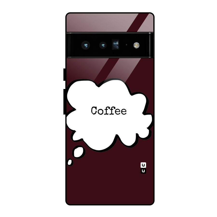 Coffee Bubble Glass Back Case for Google Pixel 6 Pro