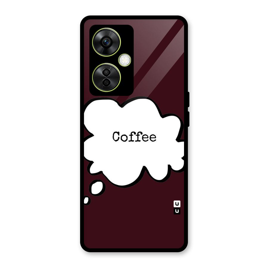 Coffee Bubble Glass Back Case for OnePlus Nord CE 3 Lite