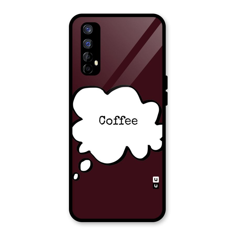 Coffee Bubble Glass Back Case for Realme 7