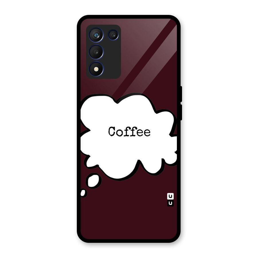 Coffee Bubble Glass Back Case for Realme 9 5G Speed