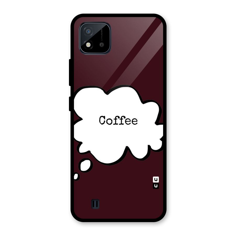 Coffee Bubble Glass Back Case for Realme C11 2021