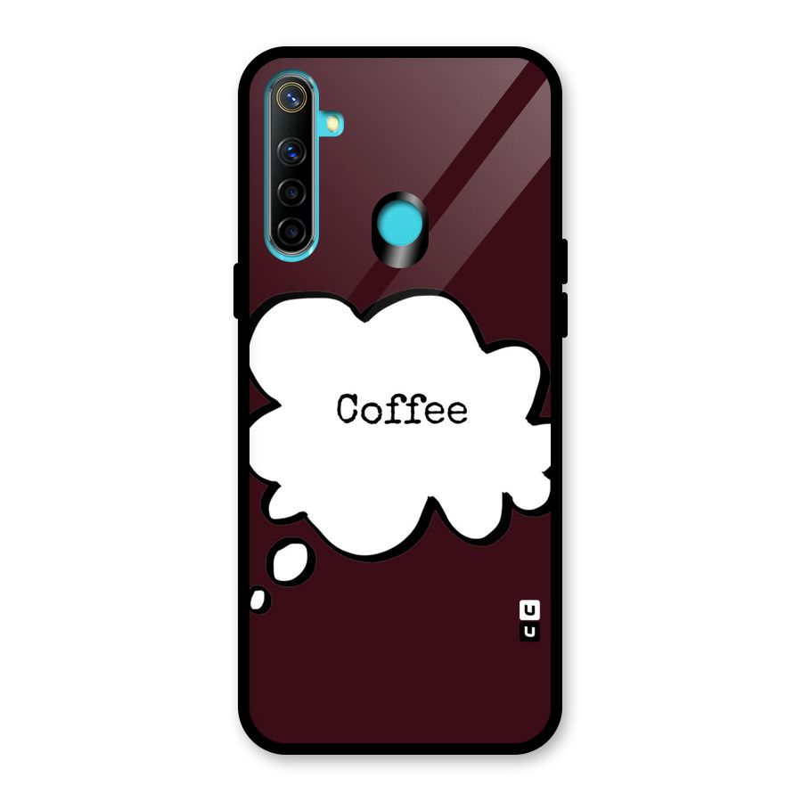 Coffee Bubble Glass Back Case for Realme Narzo 10