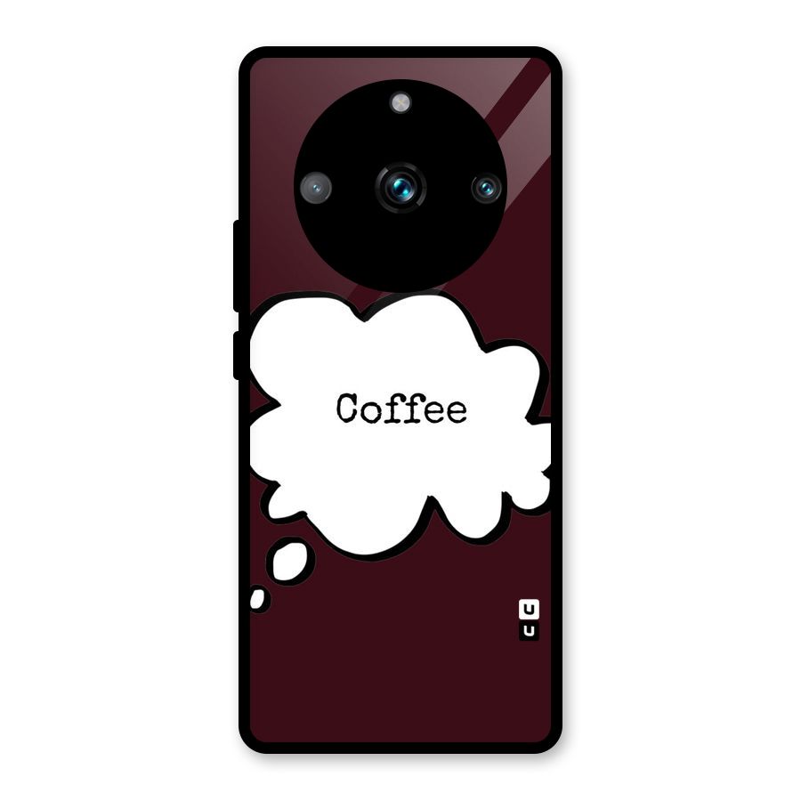 Coffee Bubble Glass Back Case for Realme Narzo 60 Pro