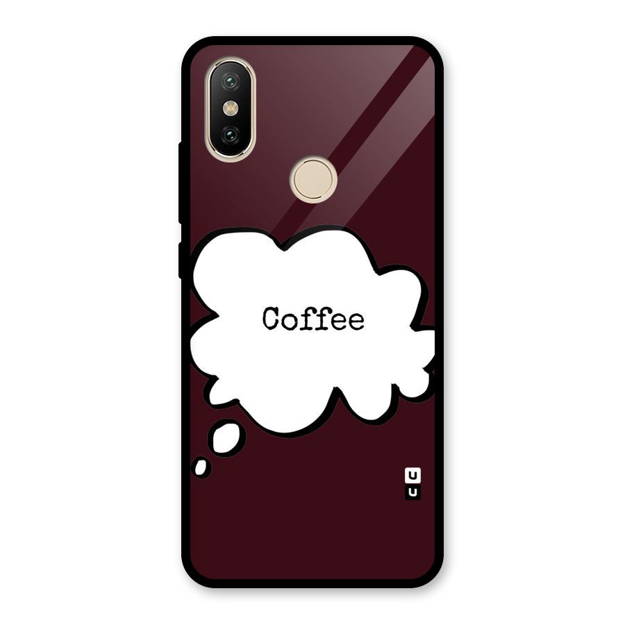Coffee Bubble Glass Back Case for Redmi A2