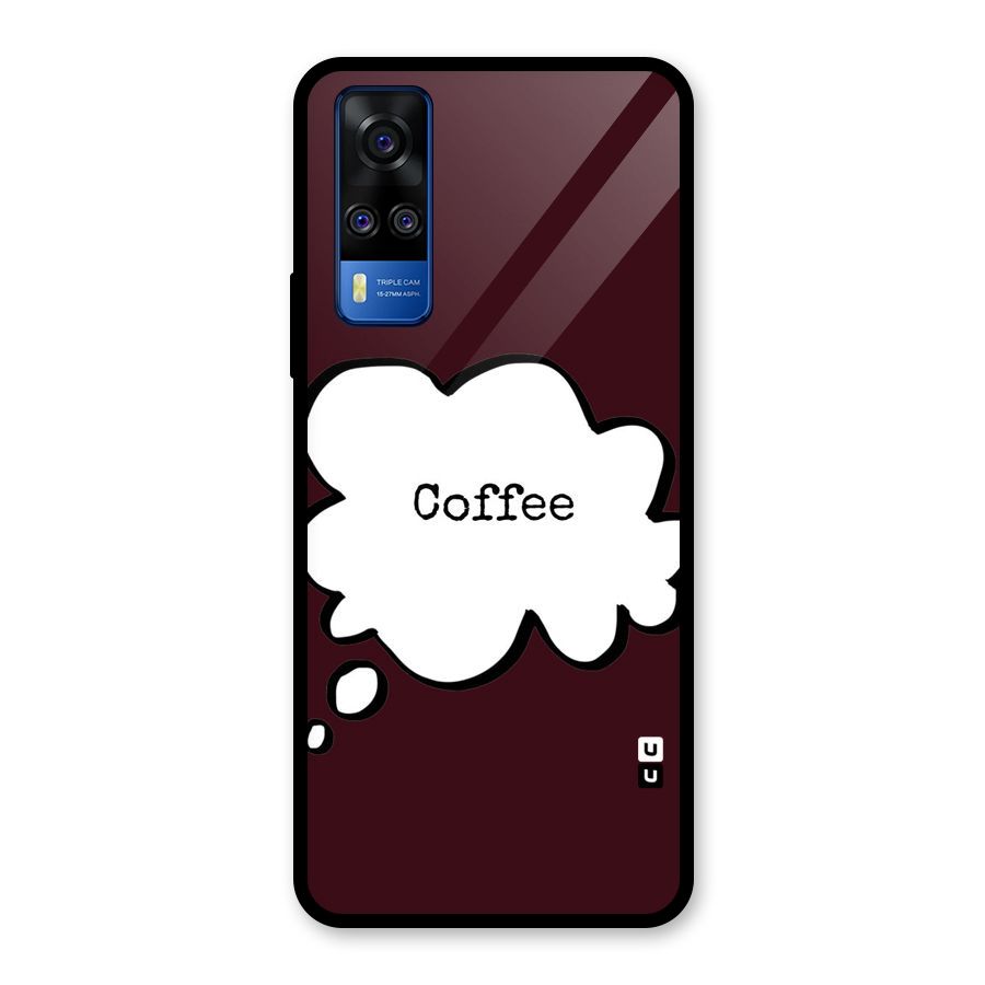 Coffee Bubble Glass Back Case for Vivo Y31