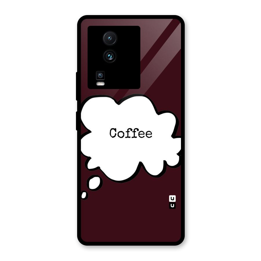 Coffee Bubble Glass Back Case for Vivo iQOO Neo 7