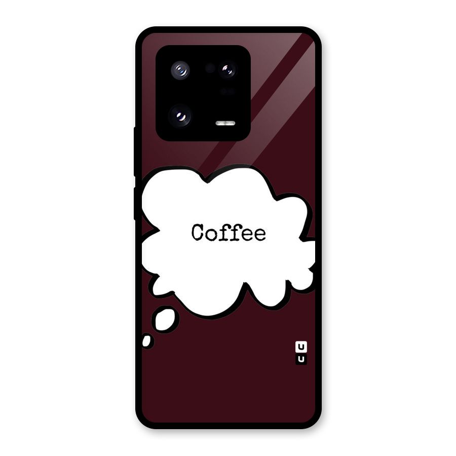 Coffee Bubble Glass Back Case for Xiaomi 13 Pro