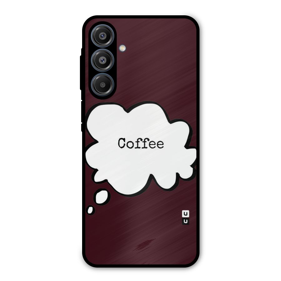 Coffee Bubble Metal Back Case for Galaxy A16 5G