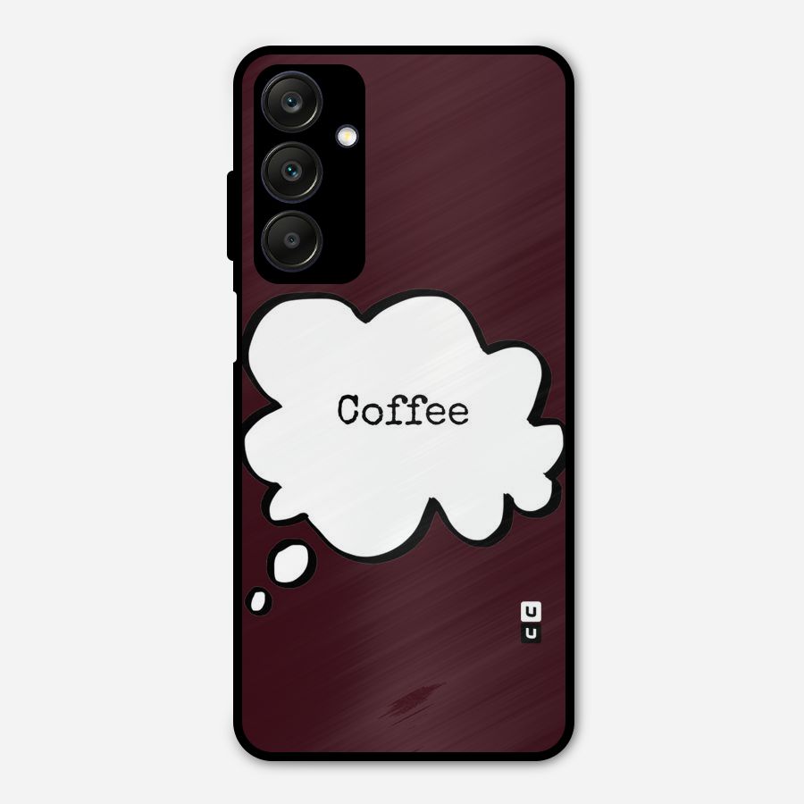 Coffee Bubble Metal Back Case for Galaxy A25 5G