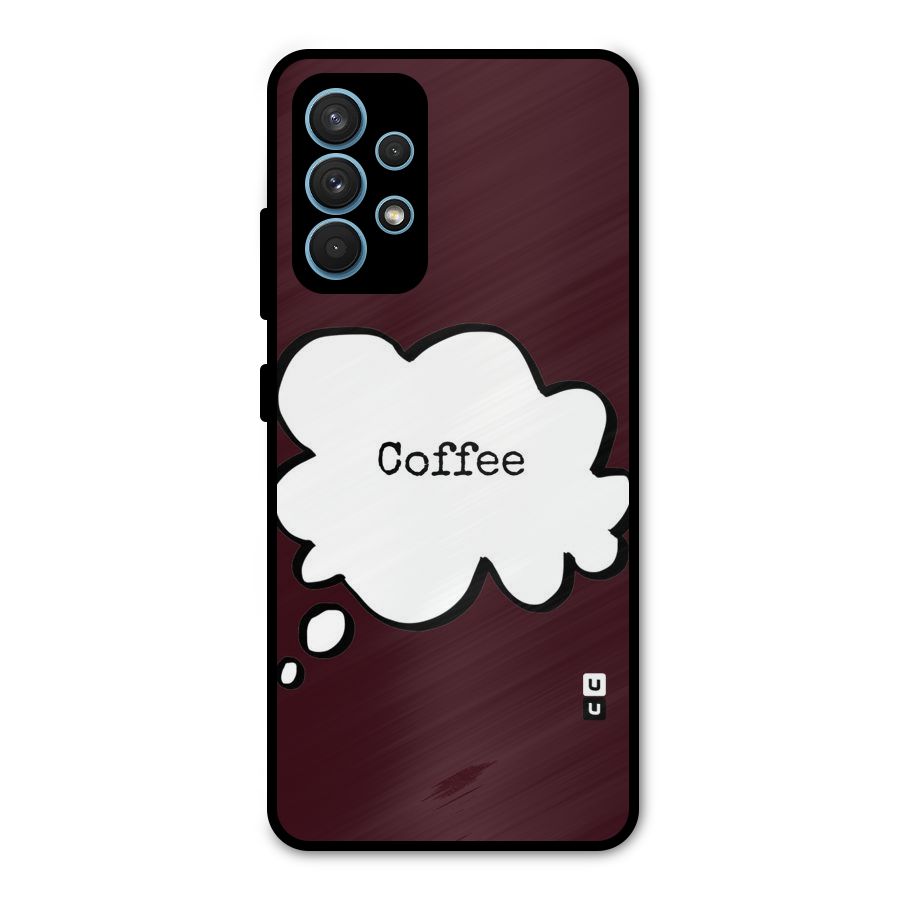Coffee Bubble Metal Back Case for Galaxy A32