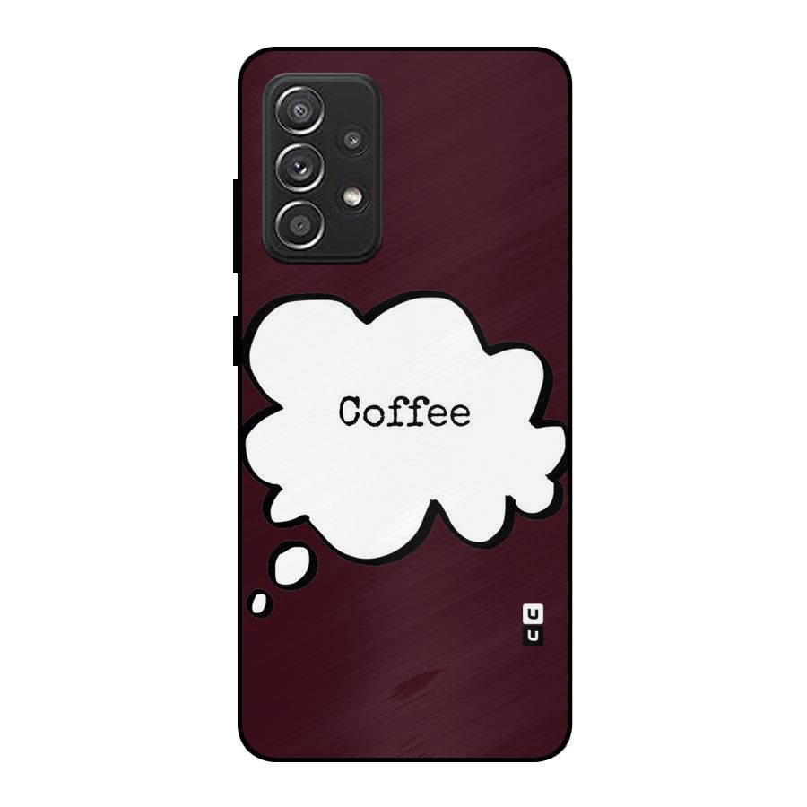 Coffee Bubble Metal Back Case for Galaxy A52