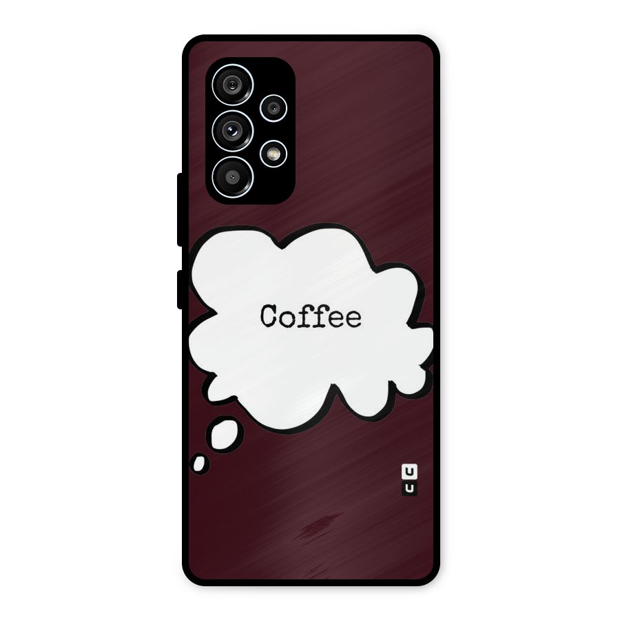 Coffee Bubble Metal Back Case for Galaxy A53 5G
