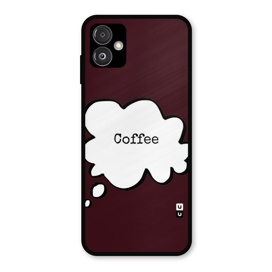 Coffee Bubble Metal Back Case for Galaxy F14