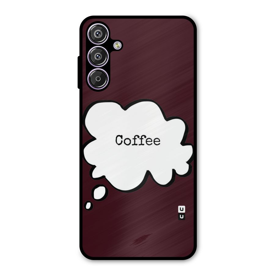 Coffee Bubble Metal Back Case for Galaxy F15