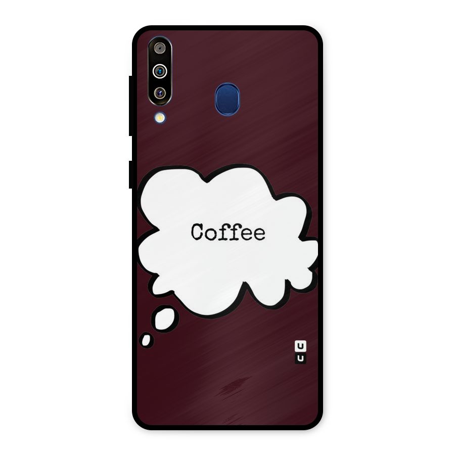 Coffee Bubble Metal Back Case for Galaxy M30