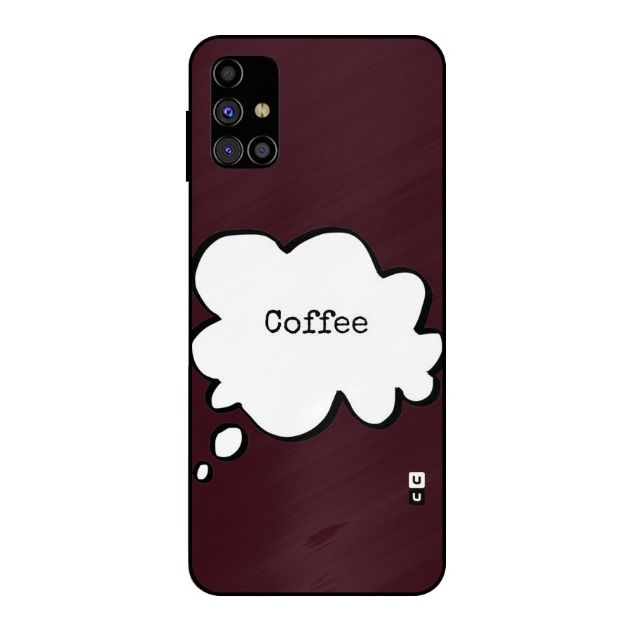 Coffee Bubble Metal Back Case for Galaxy M31s