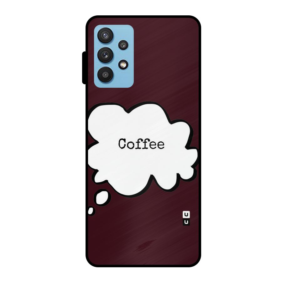 Coffee Bubble Metal Back Case for Galaxy M32 5G