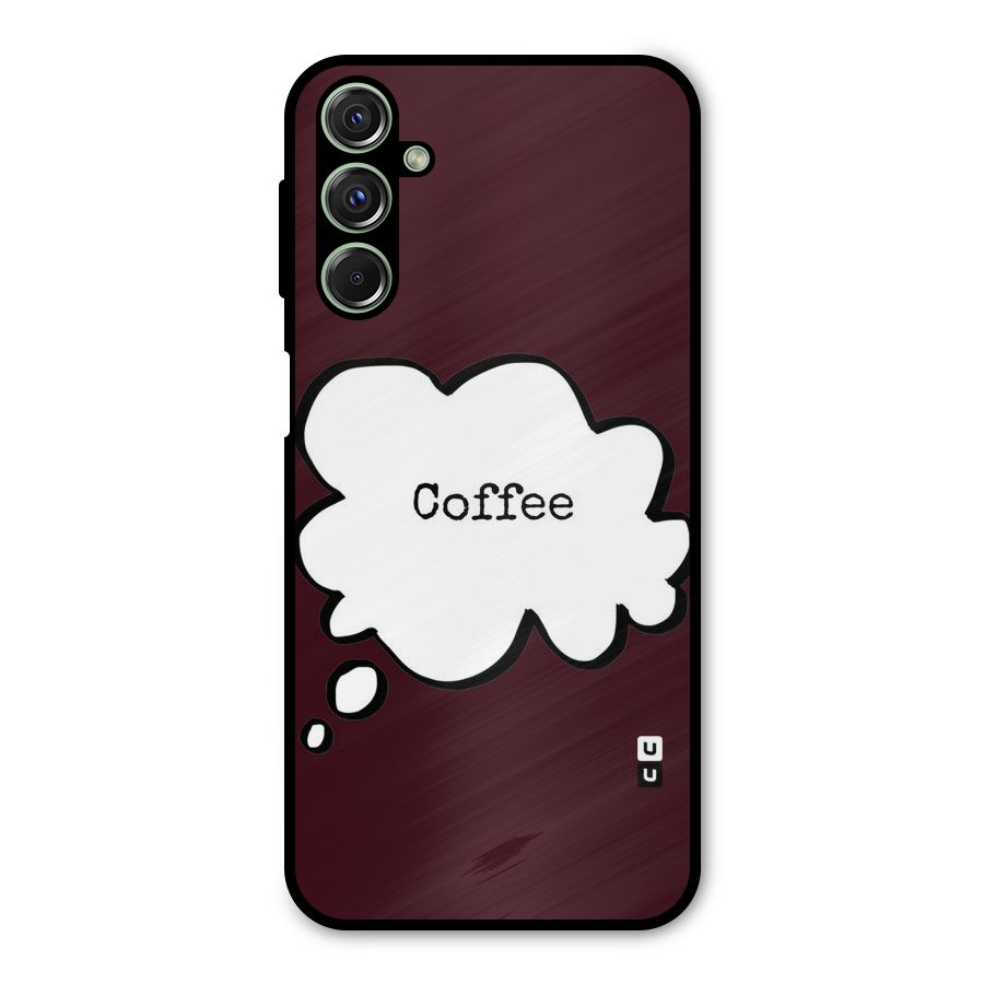 Coffee Bubble Metal Back Case for Galaxy M34