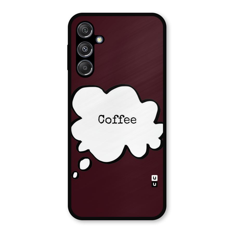 Coffee Bubble Metal Back Case for Galaxy M34 5G