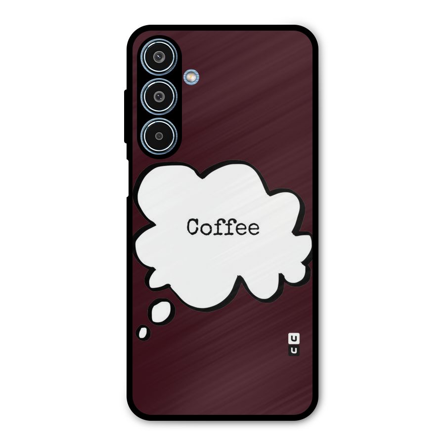 Coffee Bubble Metal Back Case for Galaxy M35