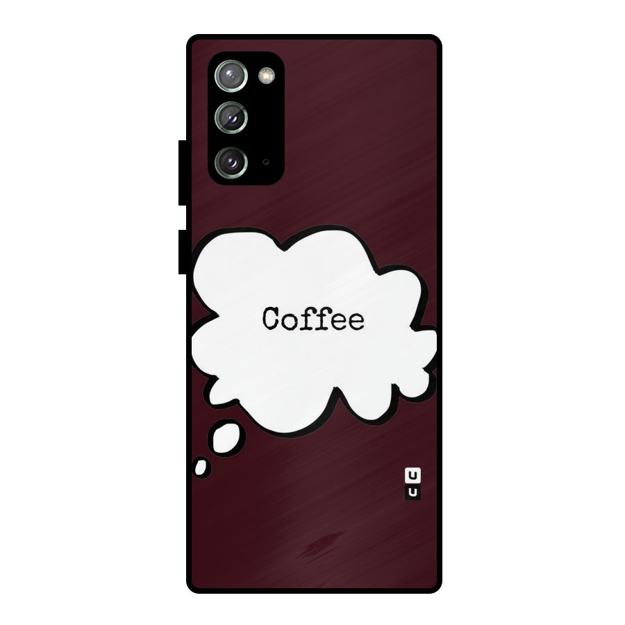 Coffee Bubble Metal Back Case for Galaxy Note 20