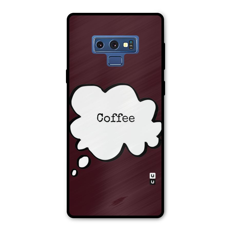 Coffee Bubble Metal Back Case for Galaxy Note 9