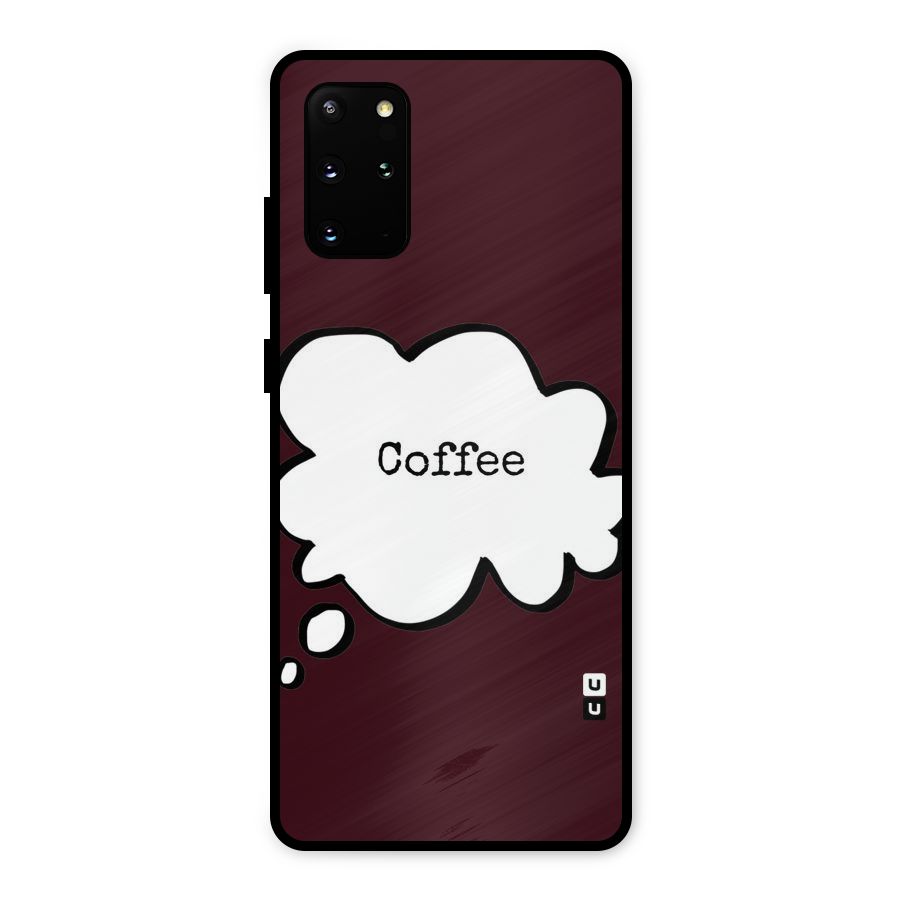 Coffee Bubble Metal Back Case for Galaxy S20 Plus