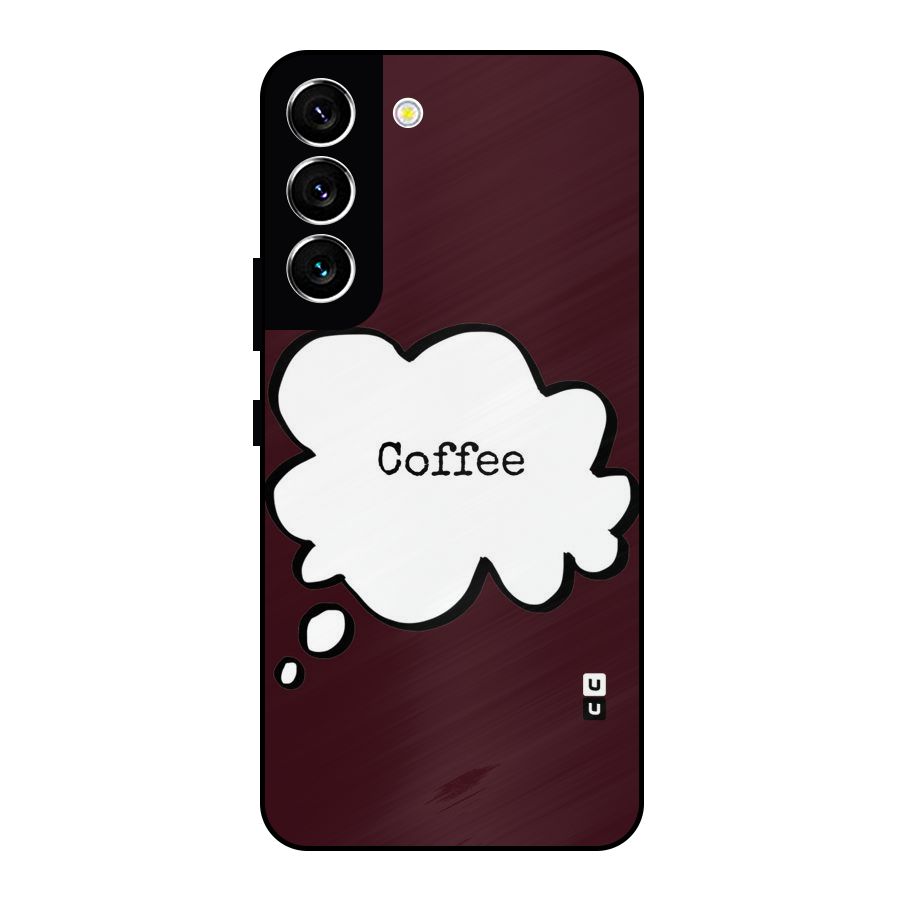 Coffee Bubble Metal Back Case for Galaxy S22 5G