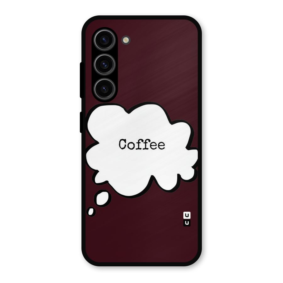 Coffee Bubble Metal Back Case for Galaxy S23
