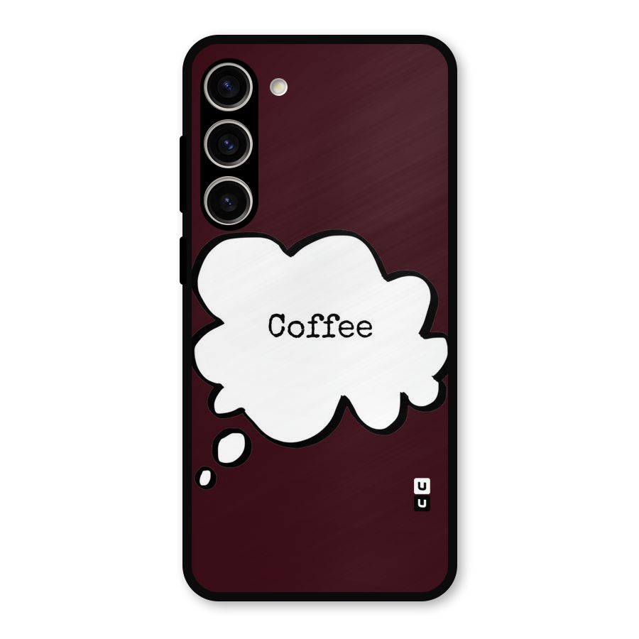 Coffee Bubble Metal Back Case for Galaxy S23 Plus