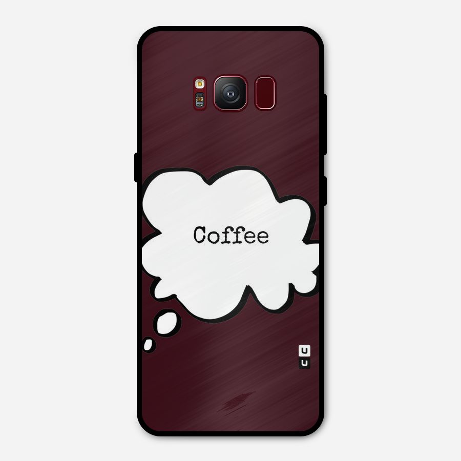 Coffee Bubble Metal Back Case for Galaxy S8
