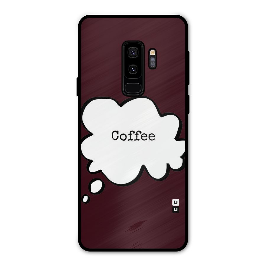 Coffee Bubble Metal Back Case for Galaxy S9 Plus