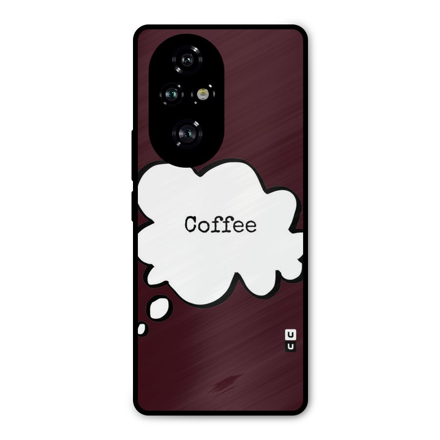 Coffee Bubble Metal Back Case for Honor 200 Pro