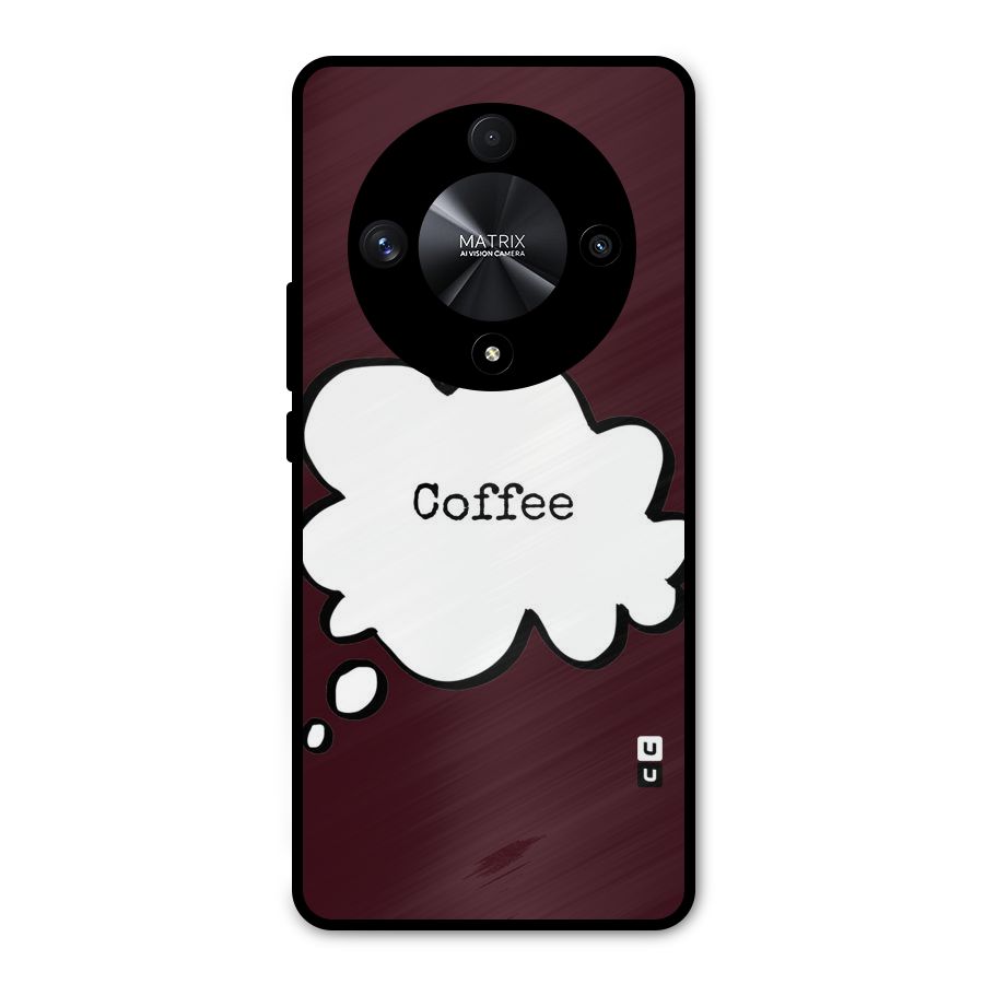 Coffee Bubble Metal Back Case for Honor X9b