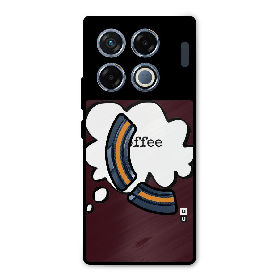Coffee Bubble Metal Back Case for Infinix GT 20 Pro