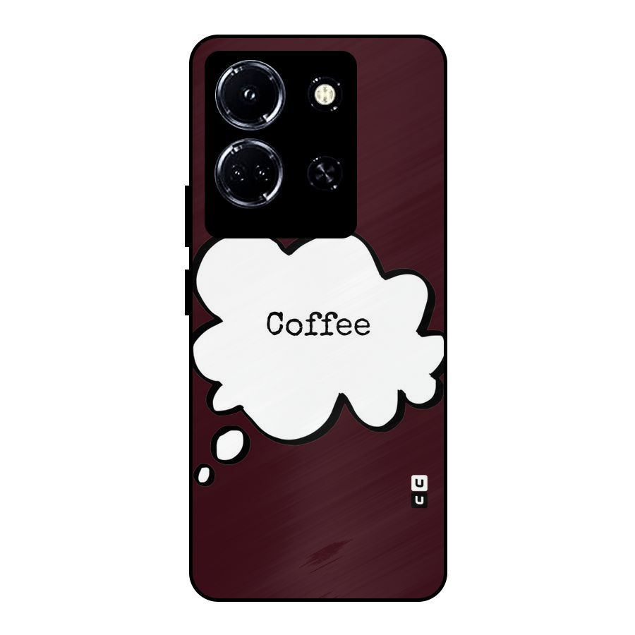 Coffee Bubble Metal Back Case for Infinix Note 30 5G