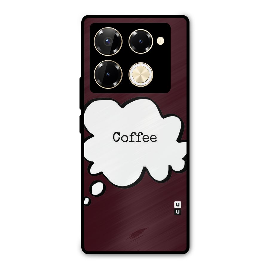 Coffee Bubble Metal Back Case for Infinix Note 40 Pro Plus
