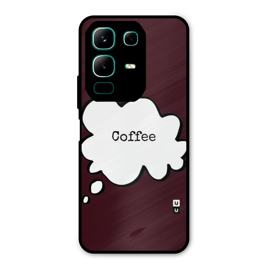 Coffee Bubble Metal Back Case for Infinix Note 50x