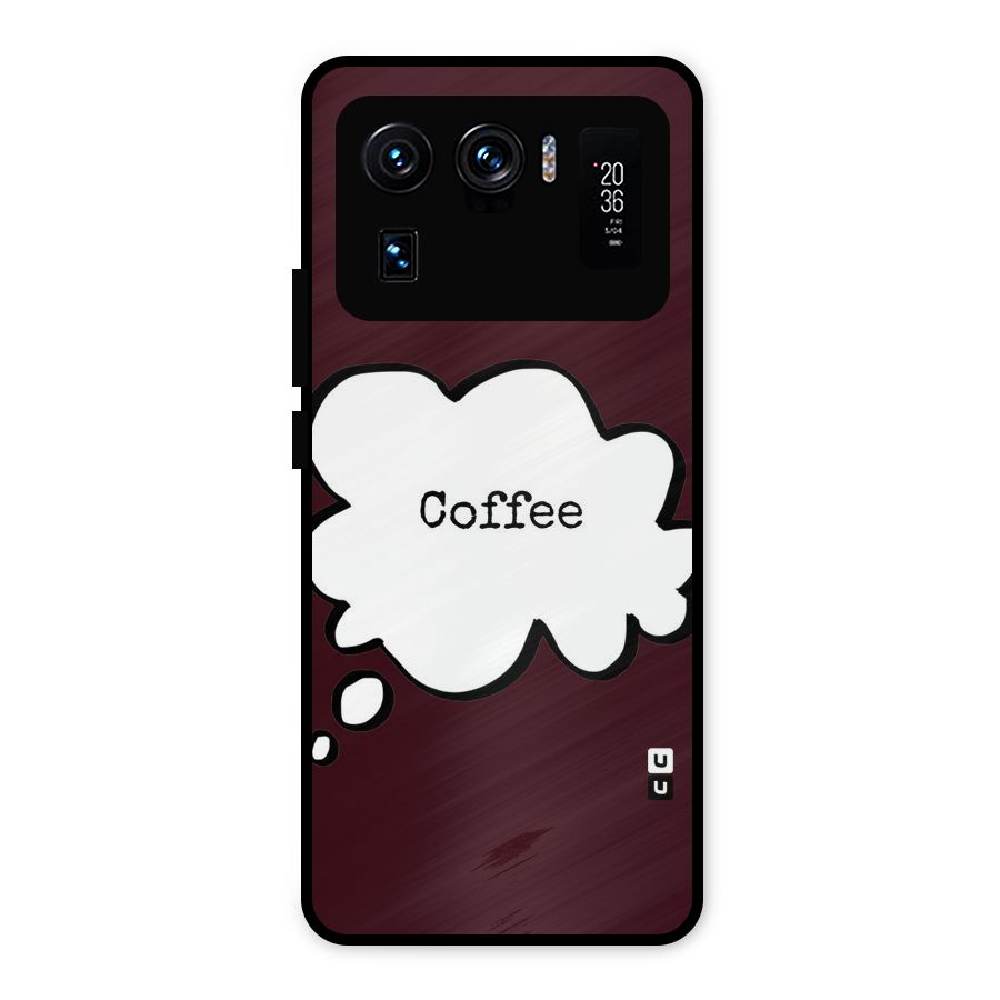Coffee Bubble Metal Back Case for Mi 11 Ultra
