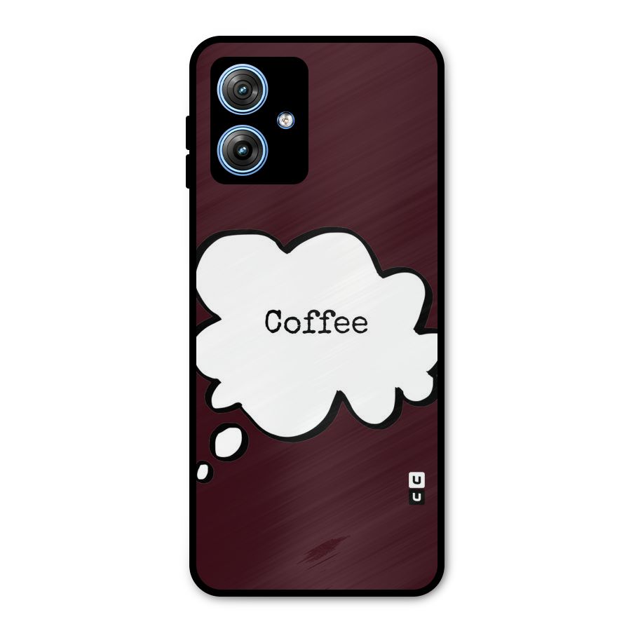 Coffee Bubble Metal Back Case for Moto G54