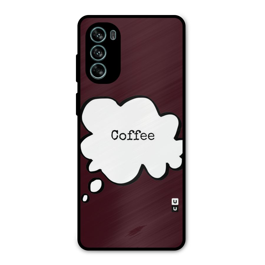 Coffee Bubble Metal Back Case for Moto G62