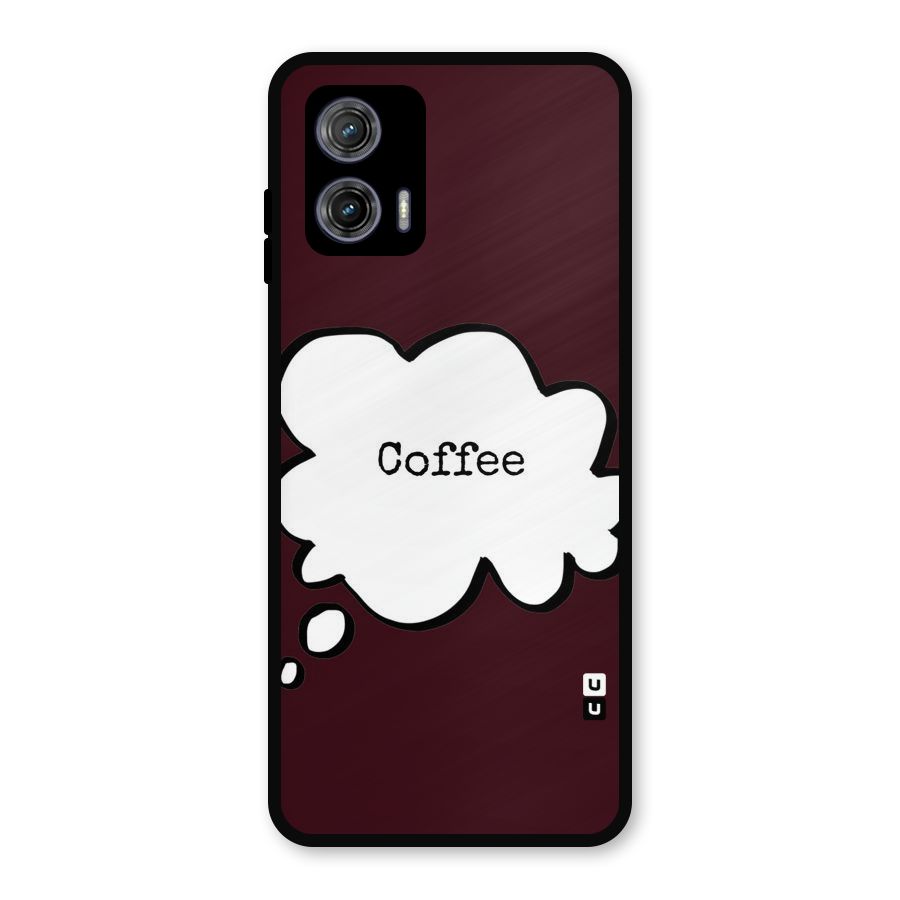Coffee Bubble Metal Back Case for Moto G73