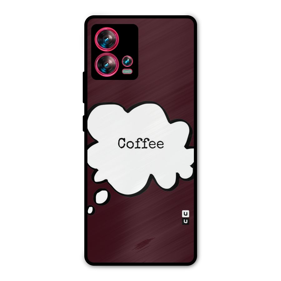 Coffee Bubble Metal Back Case for Motorola Edge 30 Fusion