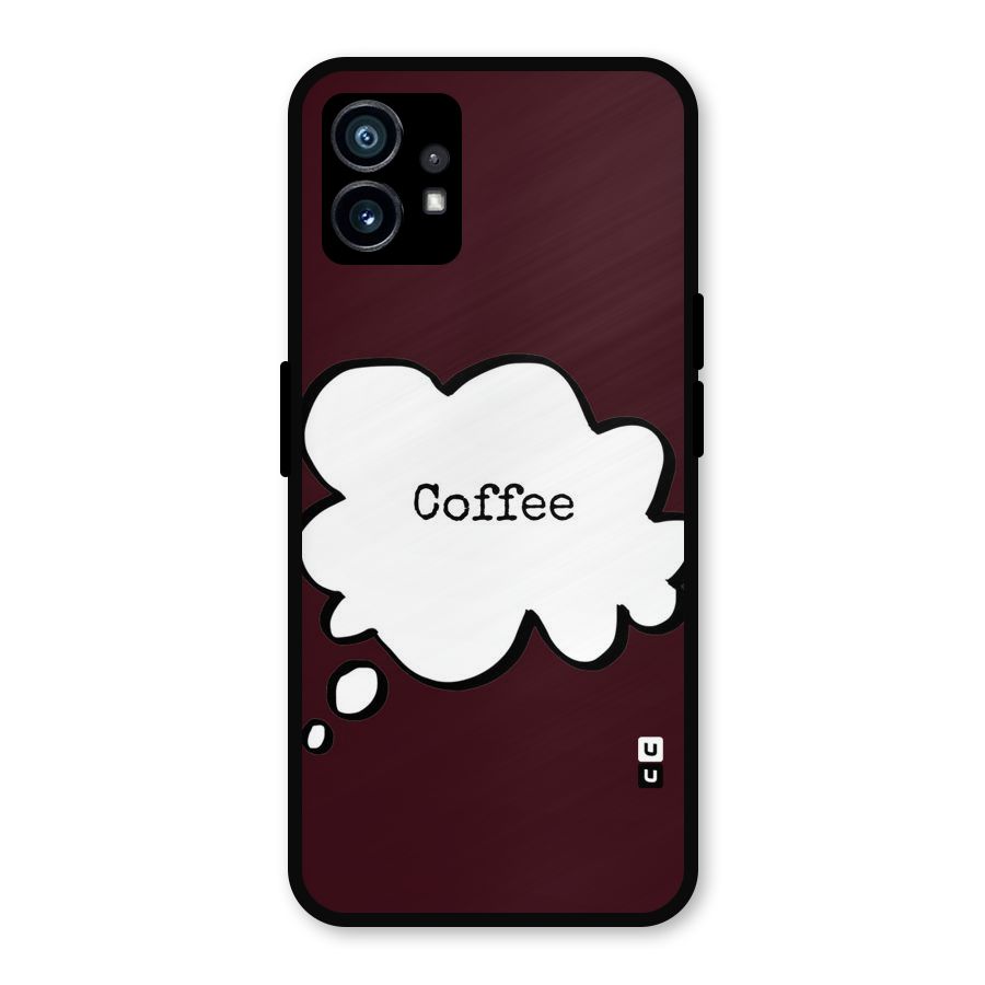 Coffee Bubble Metal Back Case for Nothing Phone 1