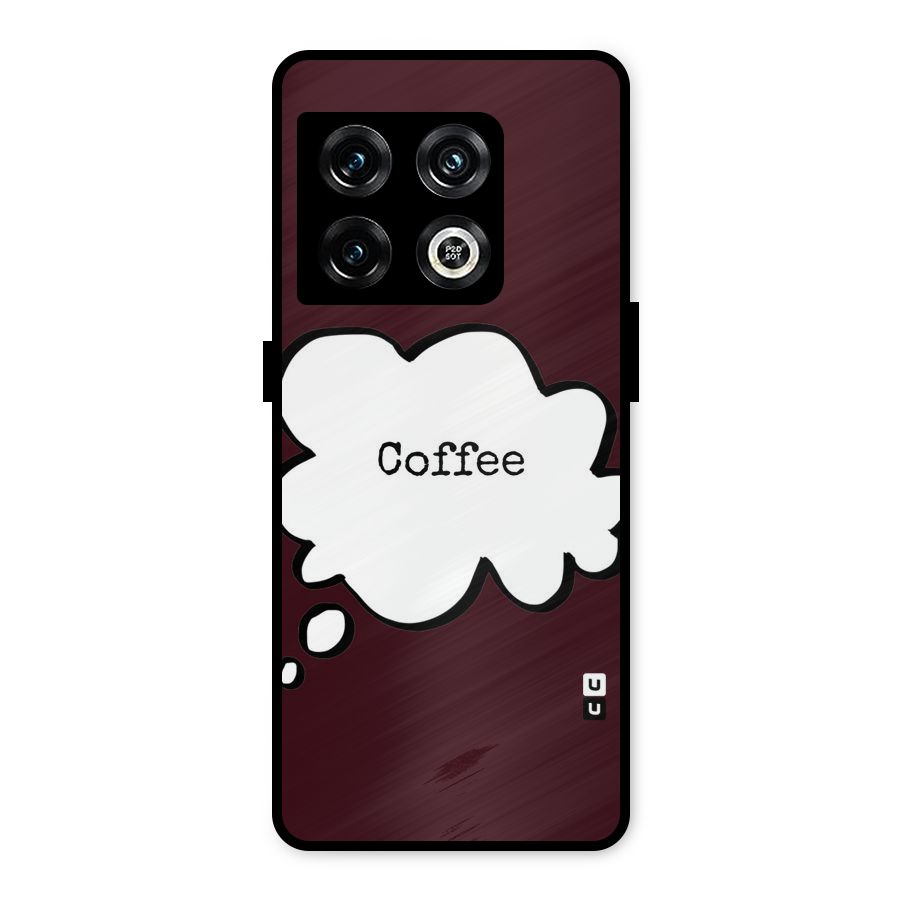 Coffee Bubble Metal Back Case for OnePlus 10 Pro 5G