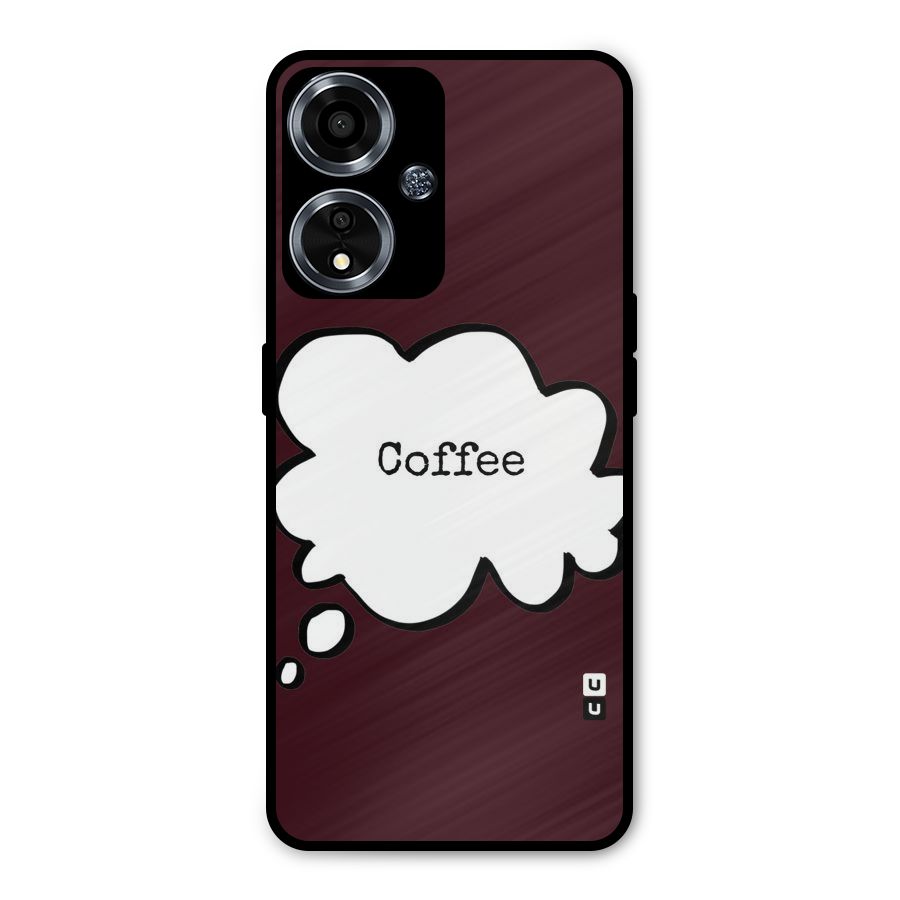 Coffee Bubble Metal Back Case for Oppo A59