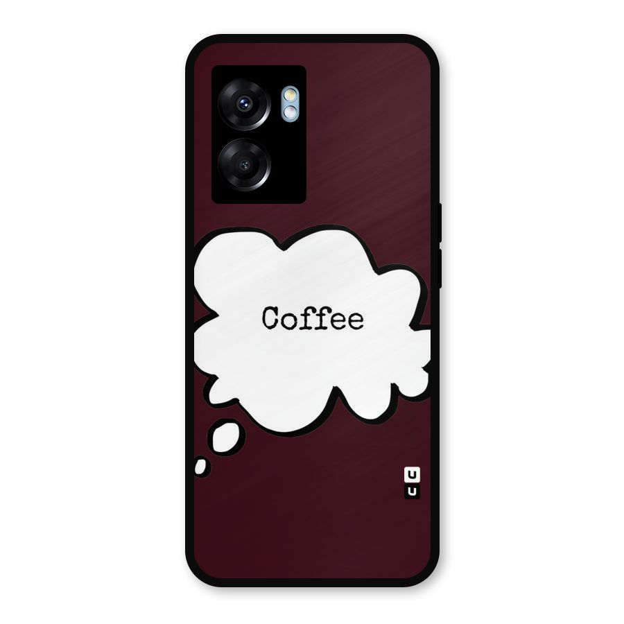 Coffee Bubble Metal Back Case for Oppo K10 (5G)