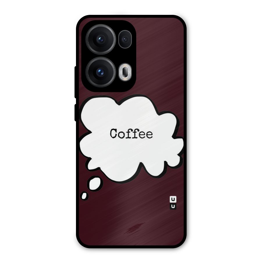 Coffee Bubble Metal Back Case for Oppo Reno13 Pro
