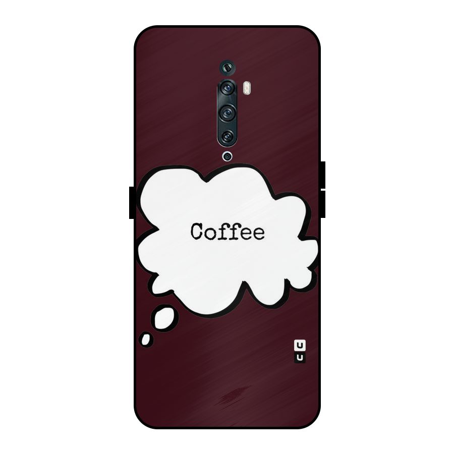 Coffee Bubble Metal Back Case for Oppo Reno2 Z