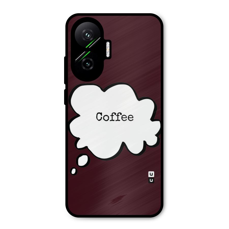 Coffee Bubble Metal Back Case for Poco F7